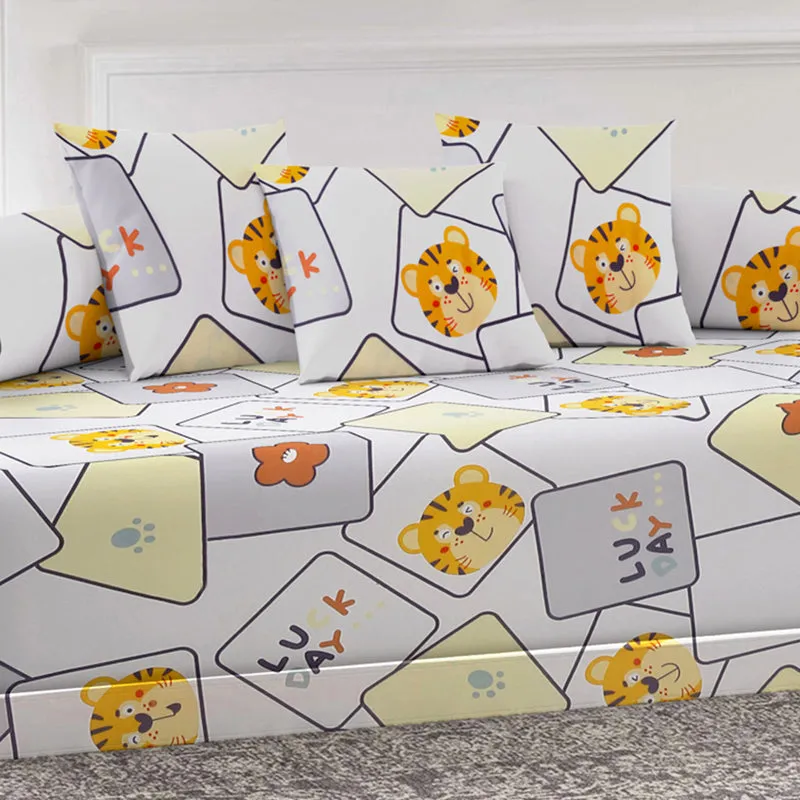 Tiger Time Diwan Set - Six Piece Set media 3