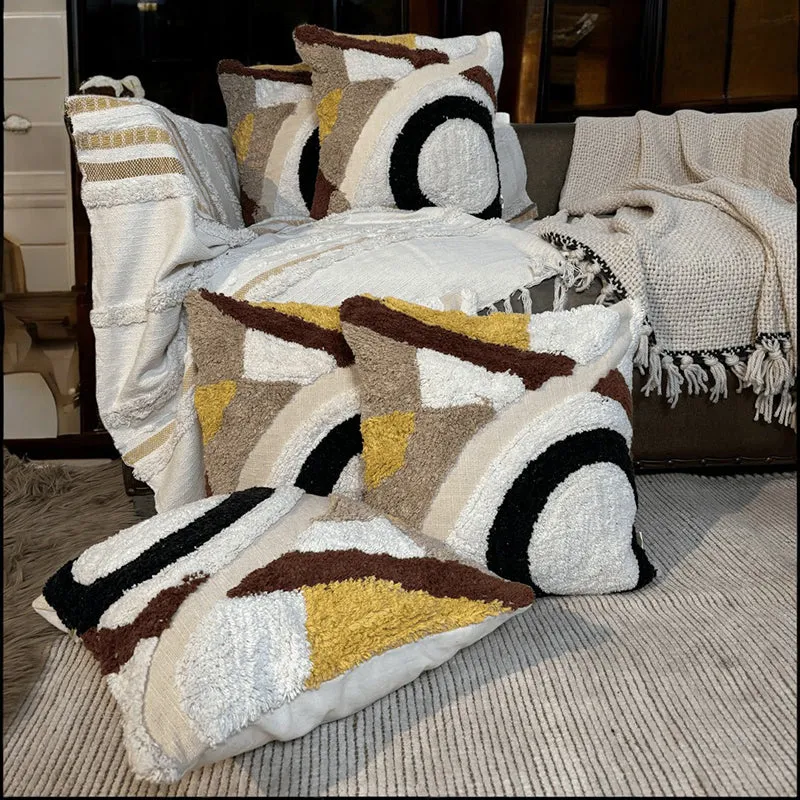 Tactiluxe Tufted Cushion Cover Set - Set Of Five media 2