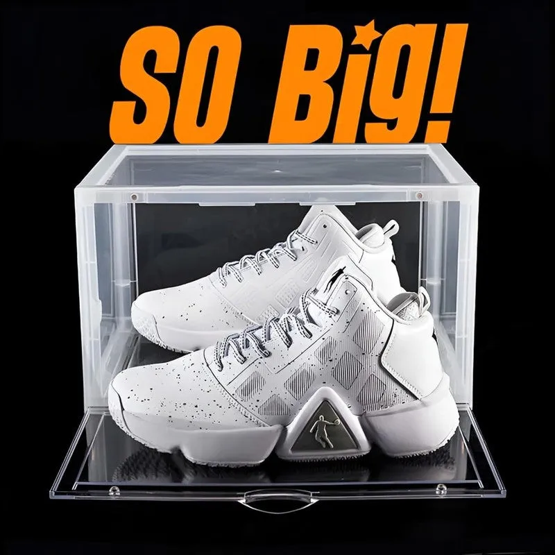 Transparent Stackable Shoe Storage Boxes - Set Of Four media 5