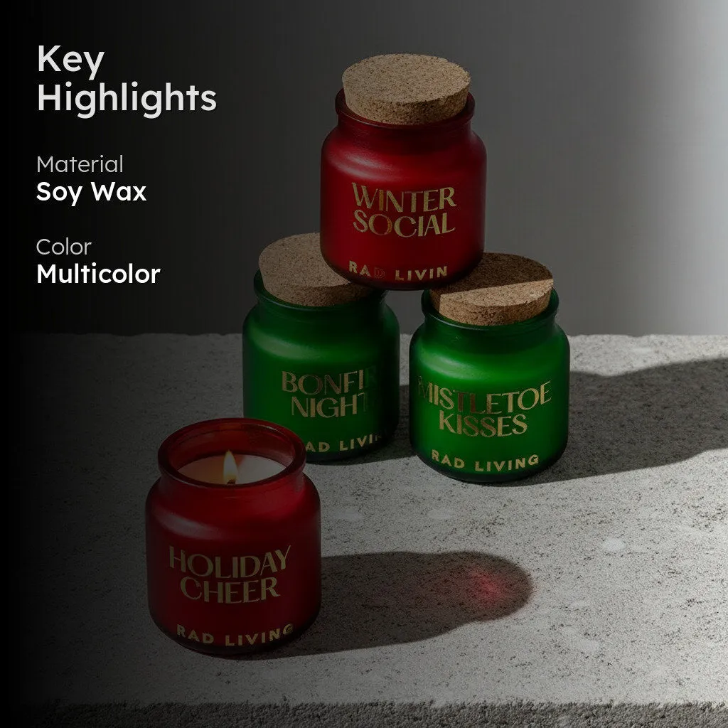 Season's Greetings Soy Wax Candles - Set of Four media 2