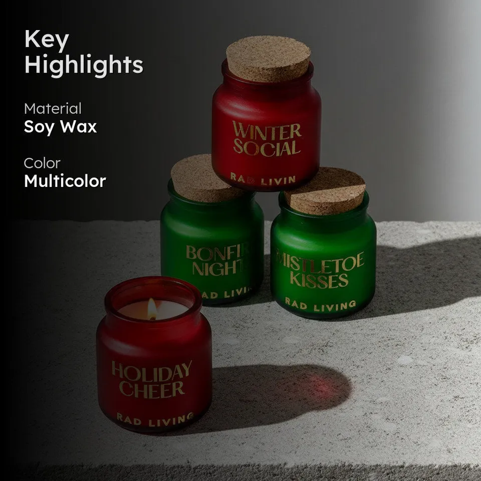 Season's Greetings Soy Wax Candles - Set of Four media 2