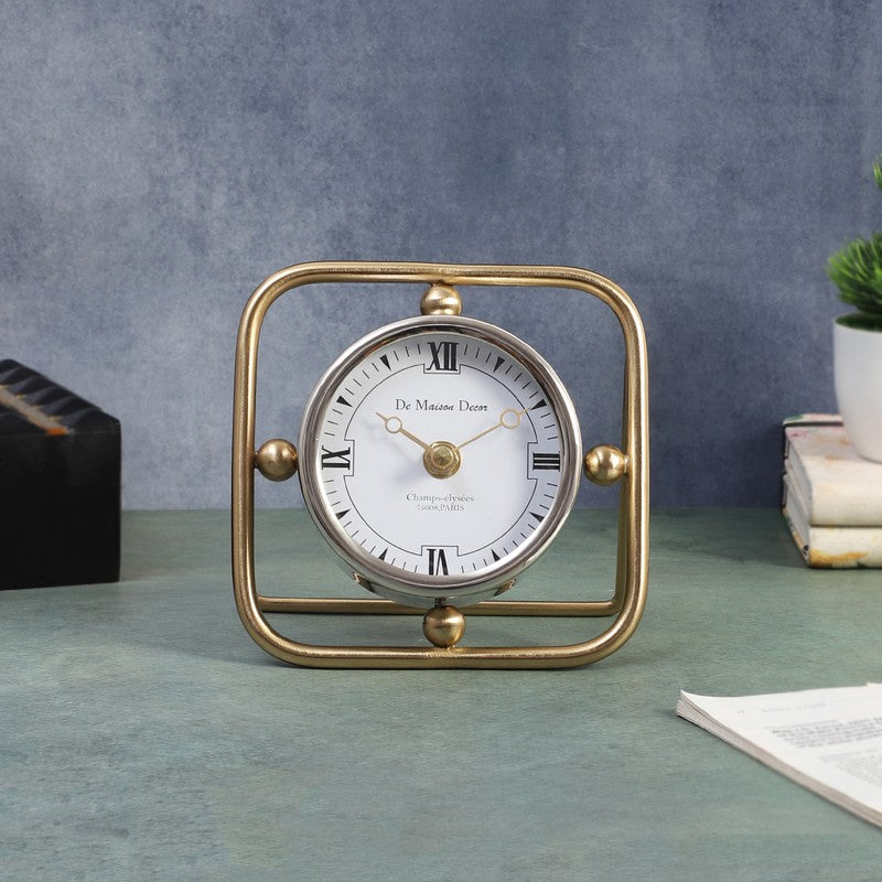 Vertex Table Clock - Silver media 3