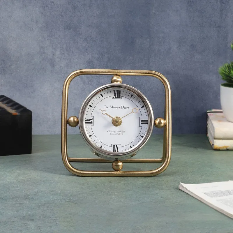 Vertex Table Clock - Silver media 3