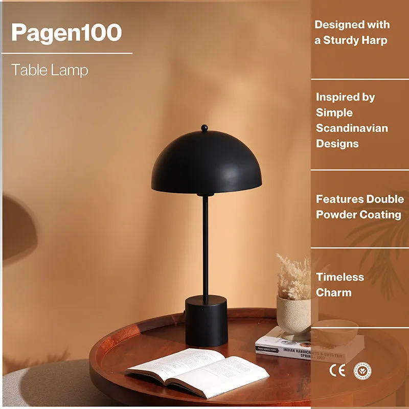 Fig Living Pagen 100 Metal Table Lamp - Black media 4