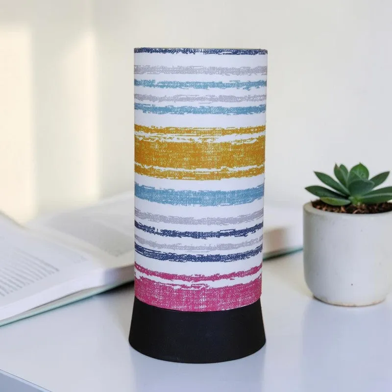 Muted Stripe Handmade Table Lamp media 3