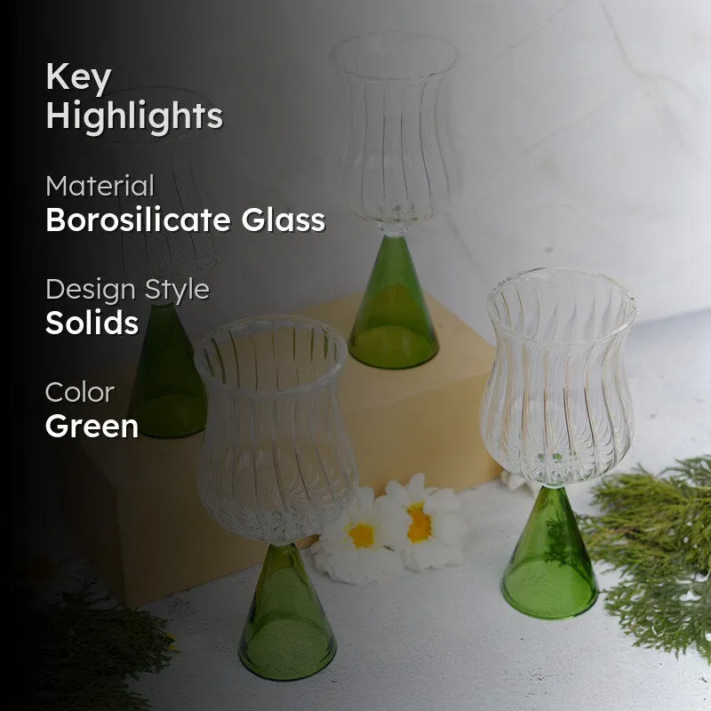 Sapphire Shine Goblet Glasses(260 mL) - Set Of Four media 2