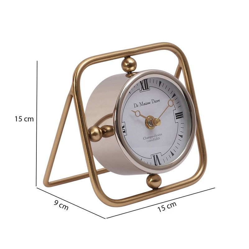Vertex Table Clock - Silver media 9
