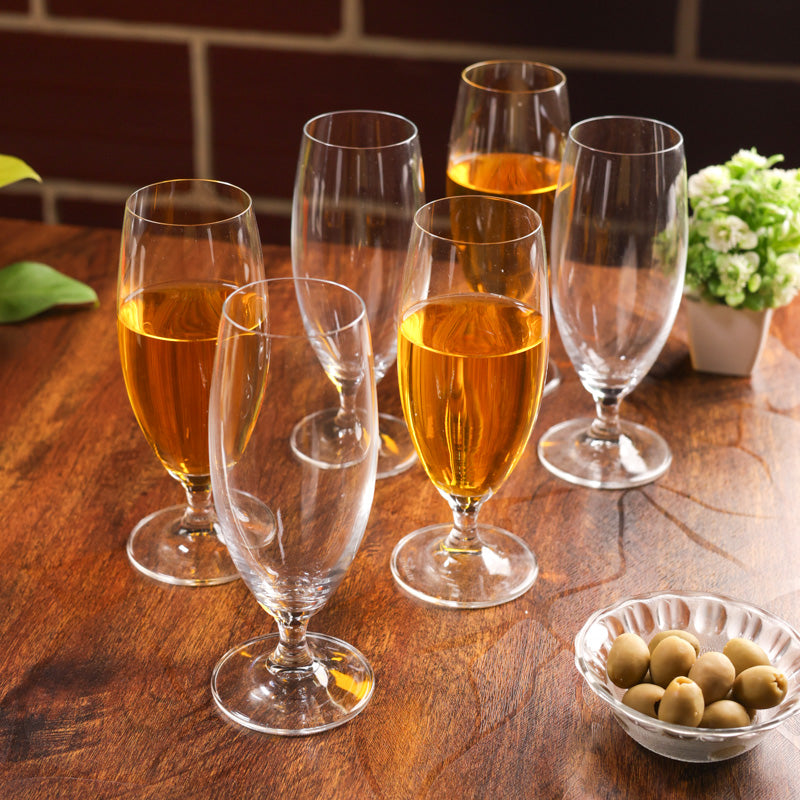 Goldenix Bohemia Crystal Wine Glass(380 mL) - Set Of Six media 3