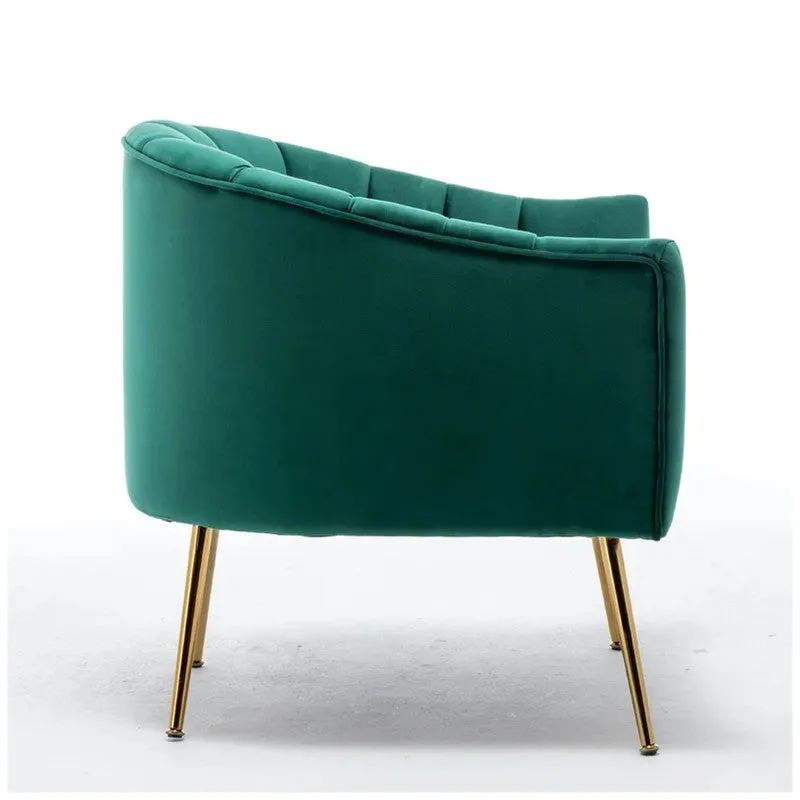 Plaino Neem Wood Accent Chair - Green media 6