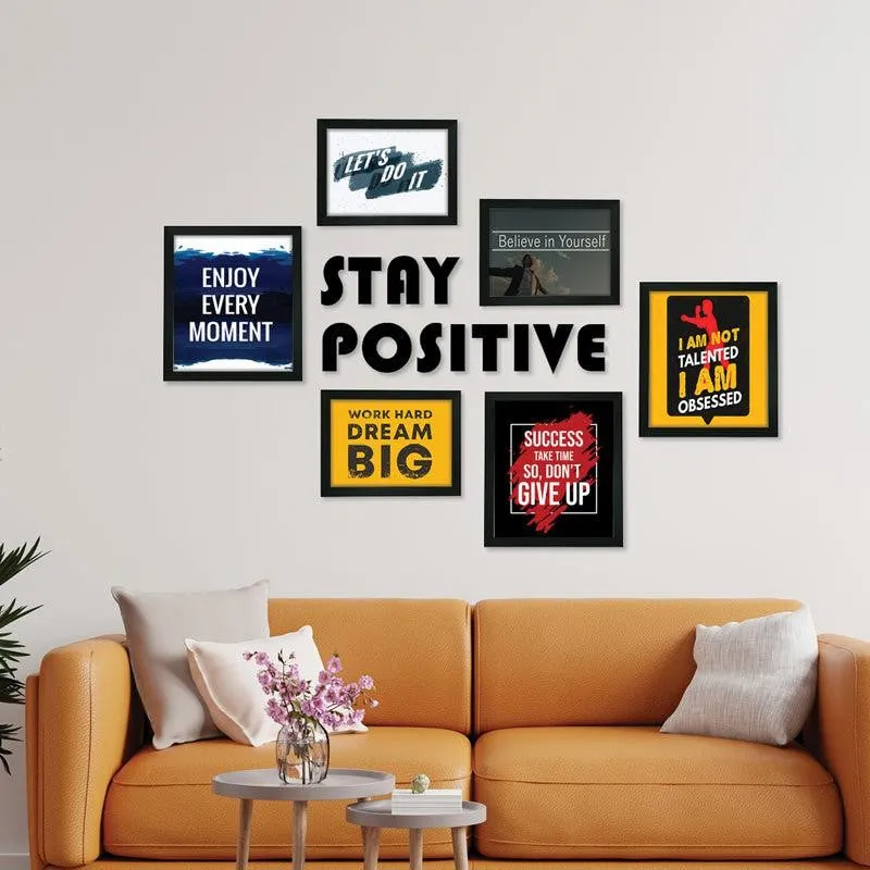 Inspirational Fibre Black Photo Frame - Set of Seven media 1