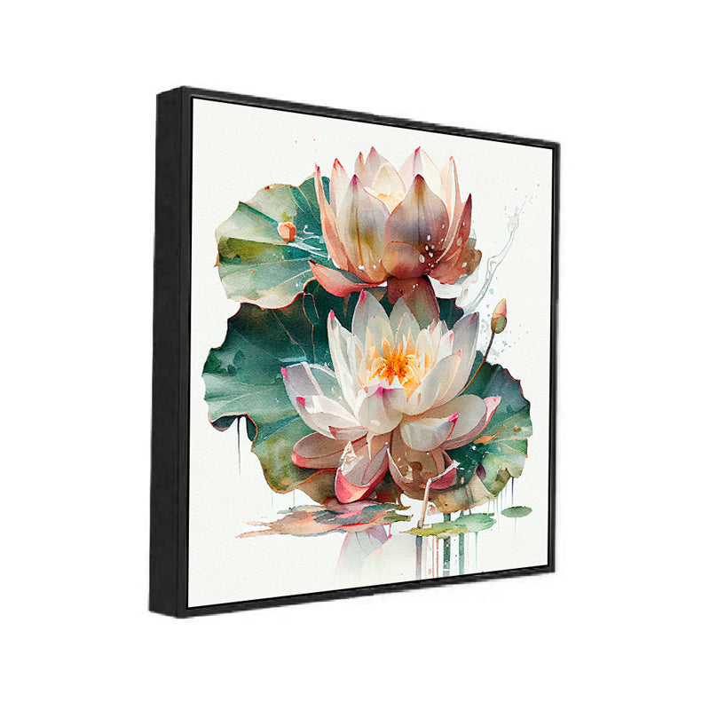 Lotus Flowers Wall Painting media 3