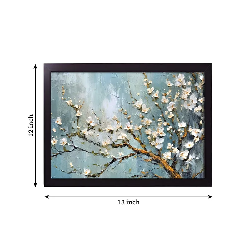Snowy Blooms Wall Painting media 4