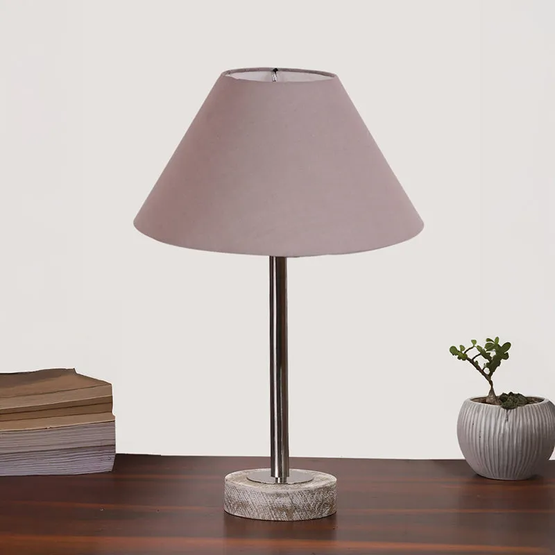 Cotin II Rodin Wooden Table Lamp - Grey,Silver,White media 3