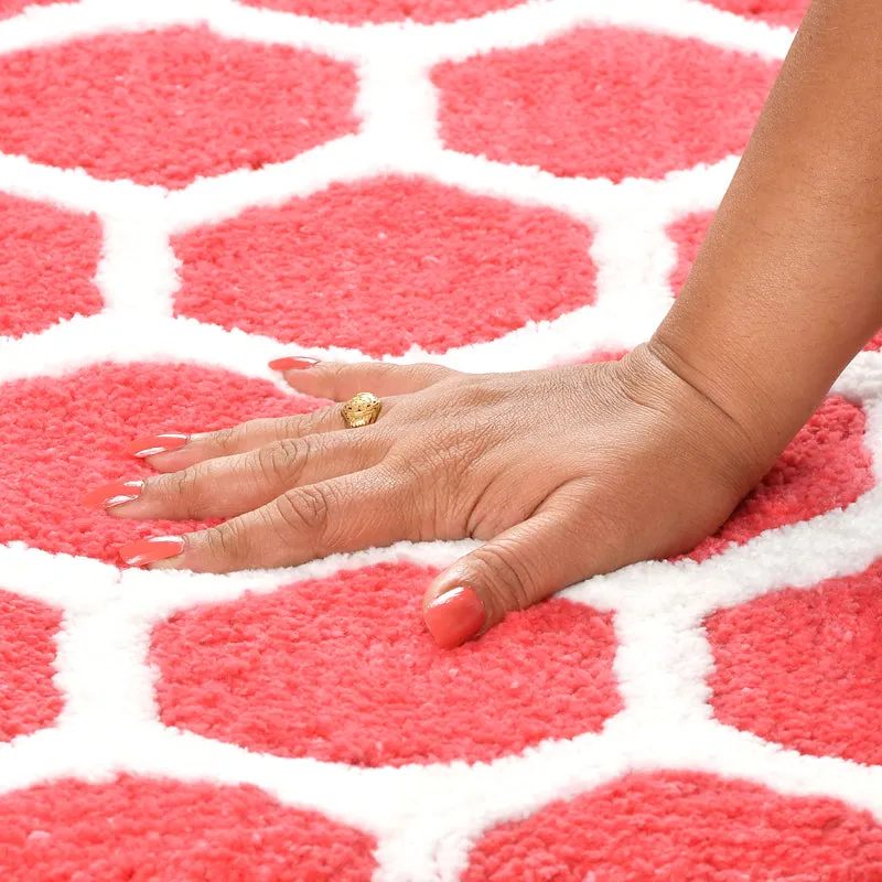 Trevona Cotton Bath Mat - Pink media 7