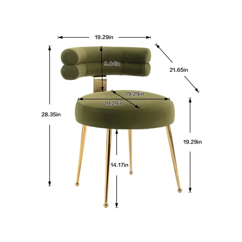 Velmora Metal Accent Chair - Green media 11