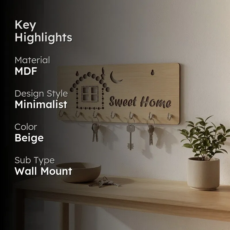 HomeCharm MDF Hooks & Key Holders media 2