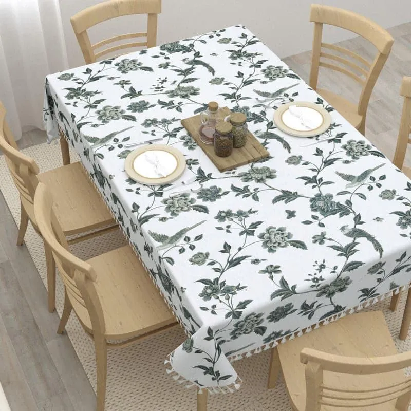 Vipasa Floral Table Cover - Grey media 1