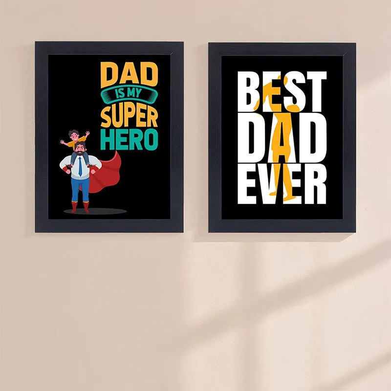 Super Hero Dad Wall Art - Set Of Two media 1