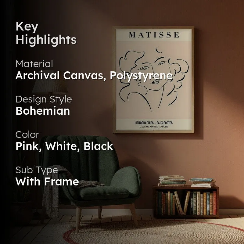 Silent Velour Canvas Wall Painting With Brown Frame media 2