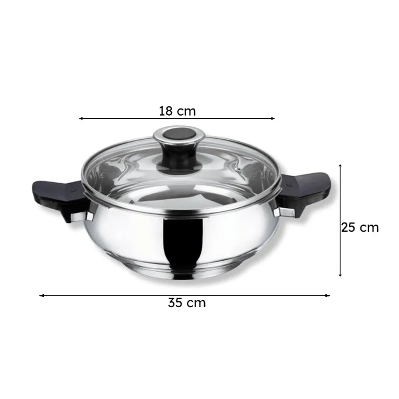 Vinod Claryon Pressure Cooker Stainless Steel - 3500 mL media 9