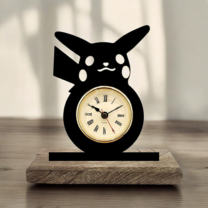 Pikachu Shade Analog Table Clock