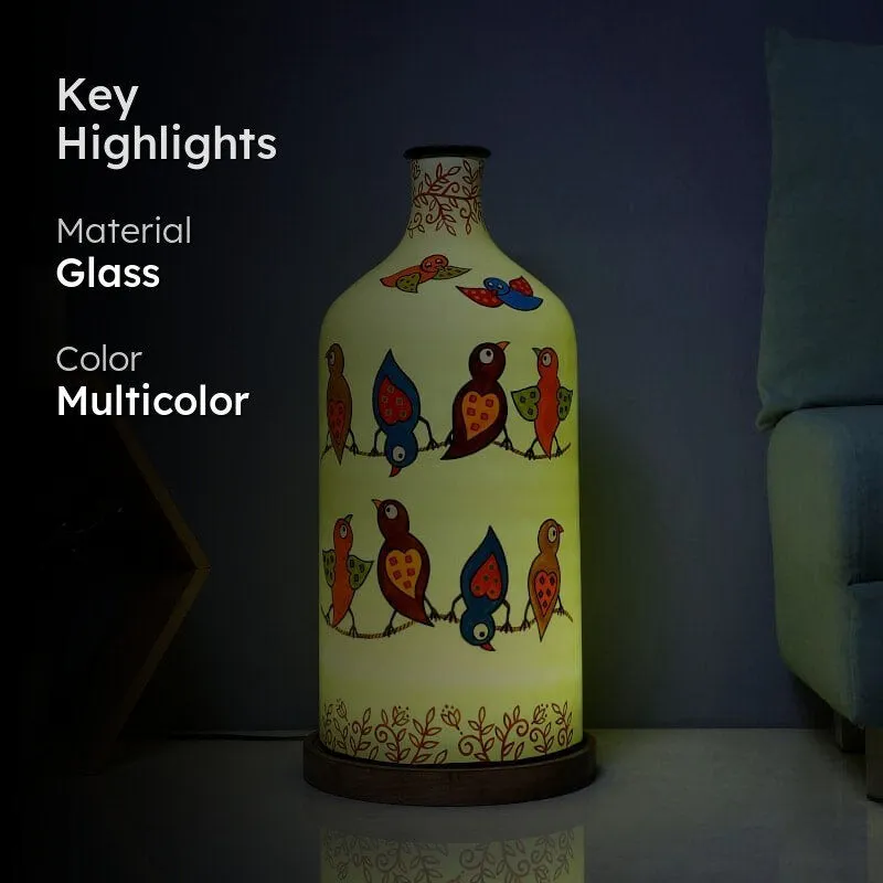 Chirp Dance Hand Painted Floor Lamp media 2