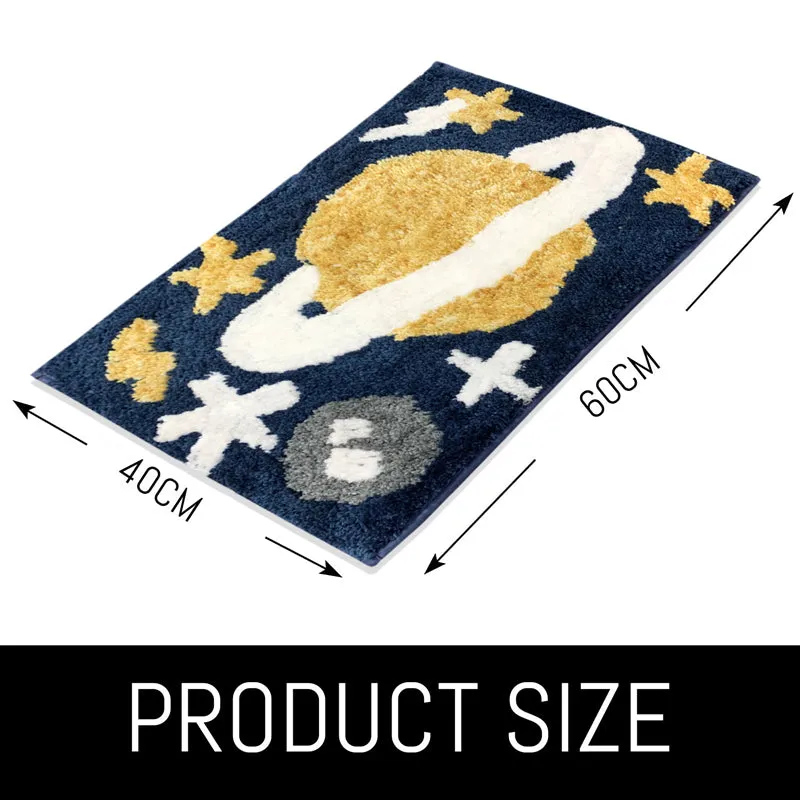 Saturn Space Microfiber Bath Mat media 3