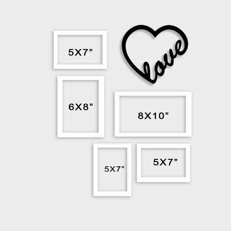 Amore Picture Photo Frame - Set Of Six media 4