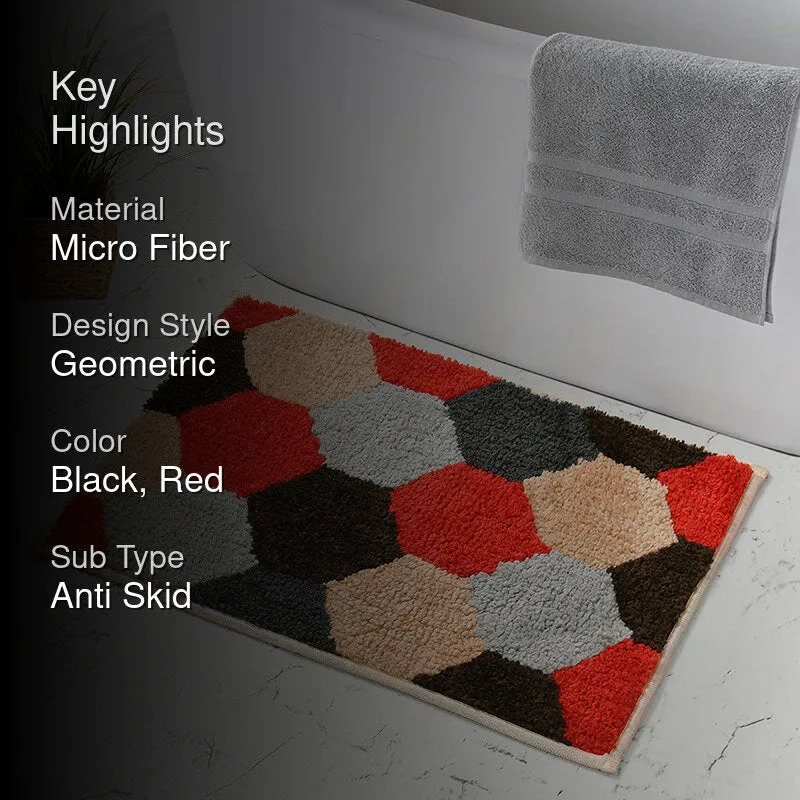 Hexadry Microfiber Bath Mat - Red media 2