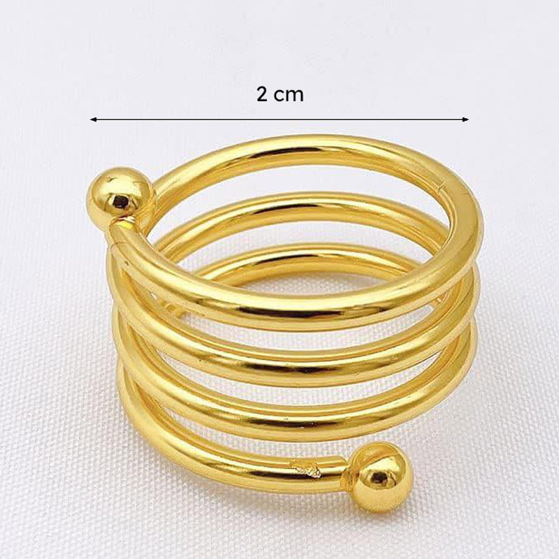 Spiral Swoop Napkin Ring - Set Of Four media 5