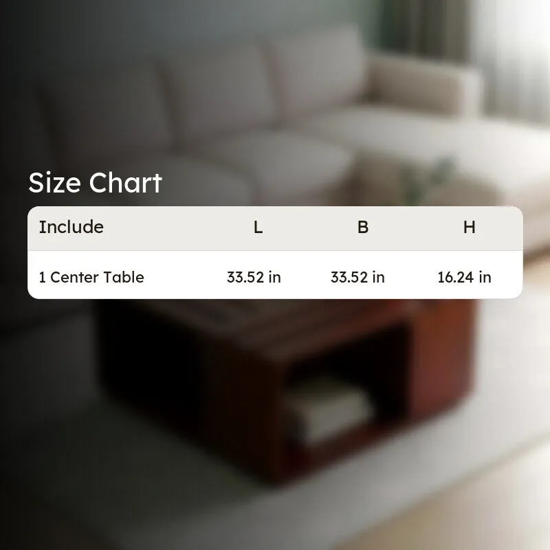 Xervon Sheesham Wooden Center Table - Brown media 9