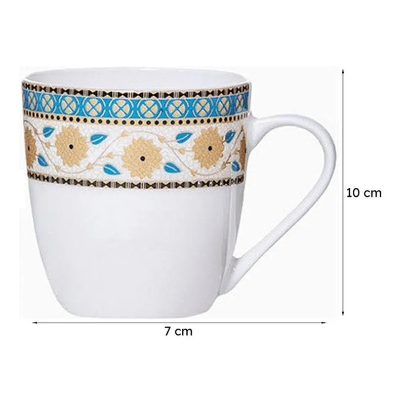 Sonaki Bida Floral Bone China Tea Cup (180 mL Each) - Set Of Six media 6