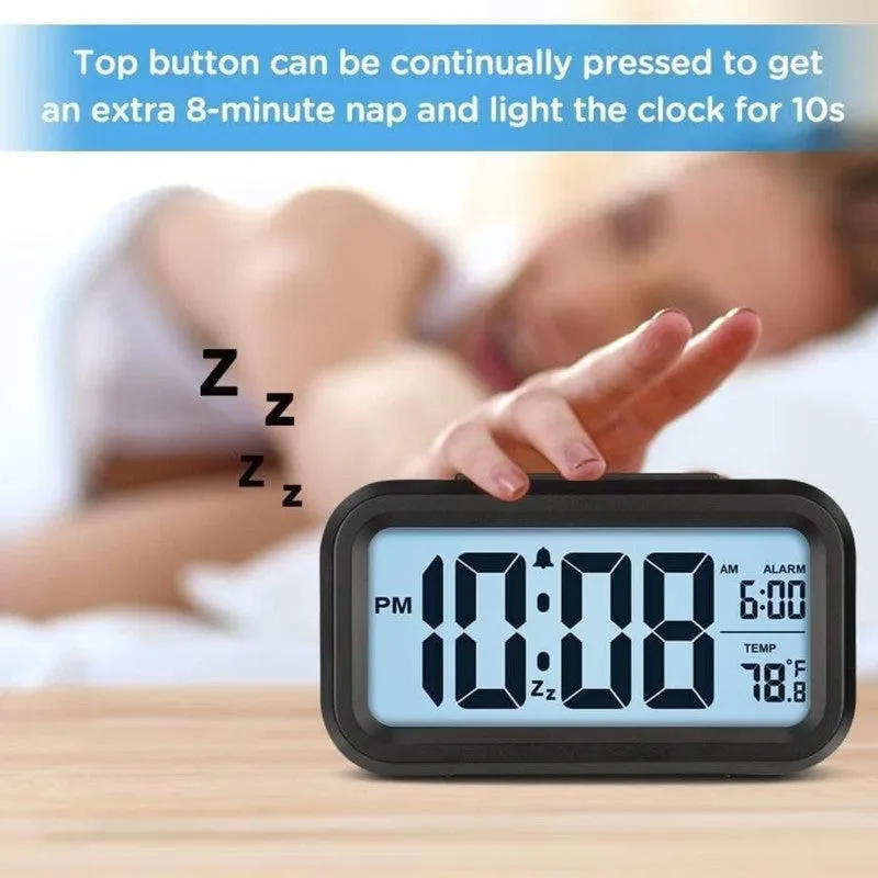 Chrono Charm Rectangle Plastic Table Clock media 4