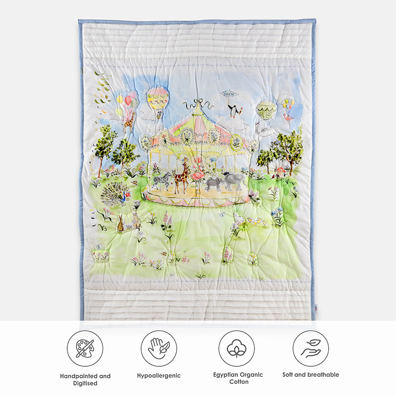 Twirl & Float Egyptian Cotton Comforter - 200 TC/480 GSM media 10