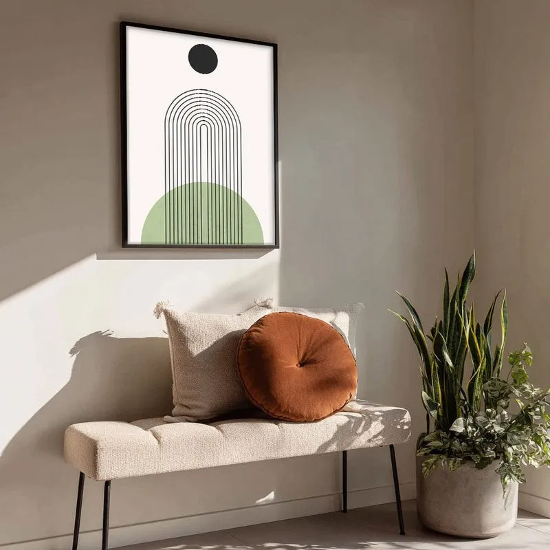 Quiet Horizon Canvas Wall Painting With Black Frame media 4