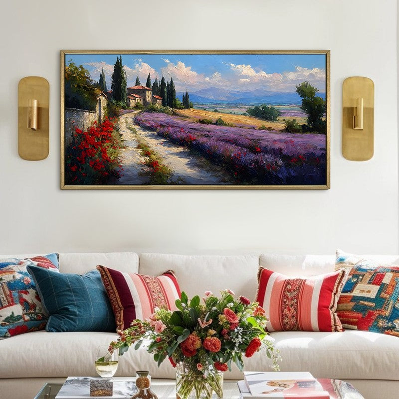 Bloomtrail Haven Canvas Wall Painting With Frame