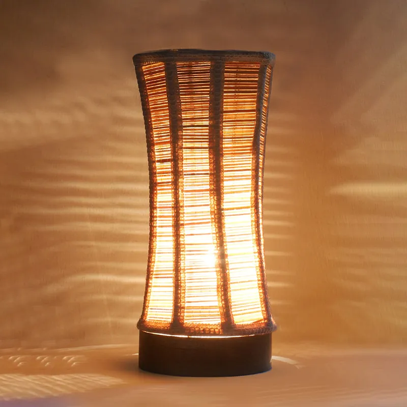 Wavira Bamboo Curve Table Lamp - Beige media 5