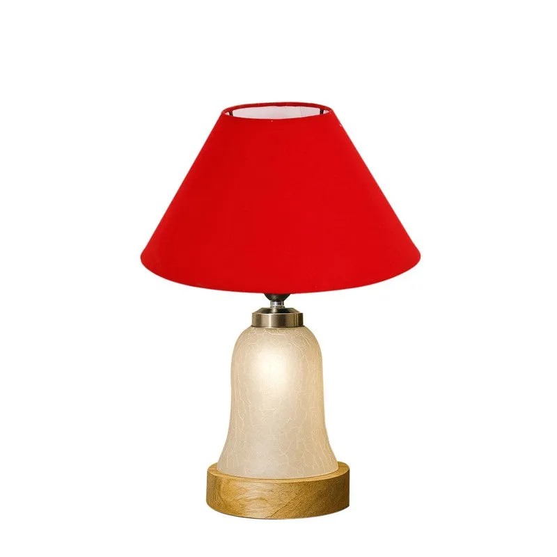 Avexa Wooden Table Lamp - Red media 5