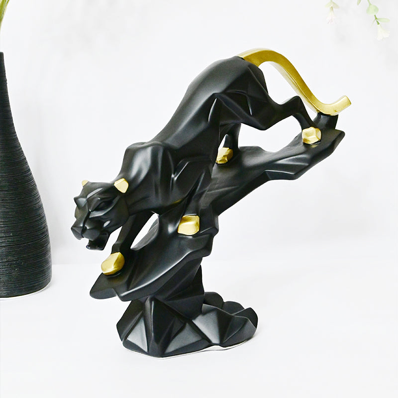 Crouching Panther Showpiece - Black media 8