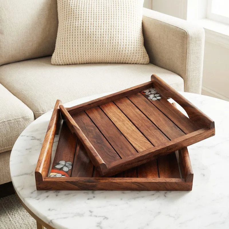 Ploomia Rosewood Serving Tray media 1