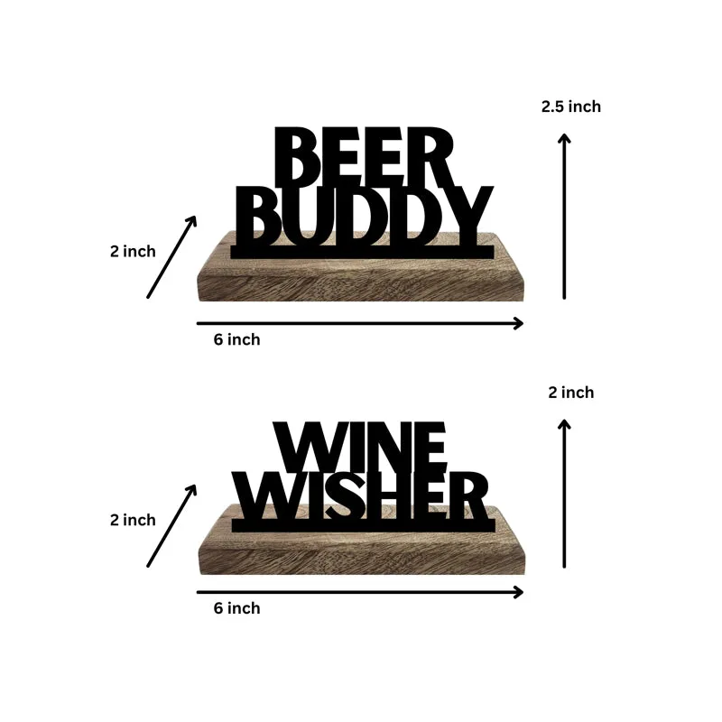 Beer Buddy Typography Showpiece - Set Of Two media 5