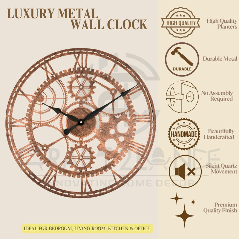 Steady Silent Wall Clock - Bronze media 7