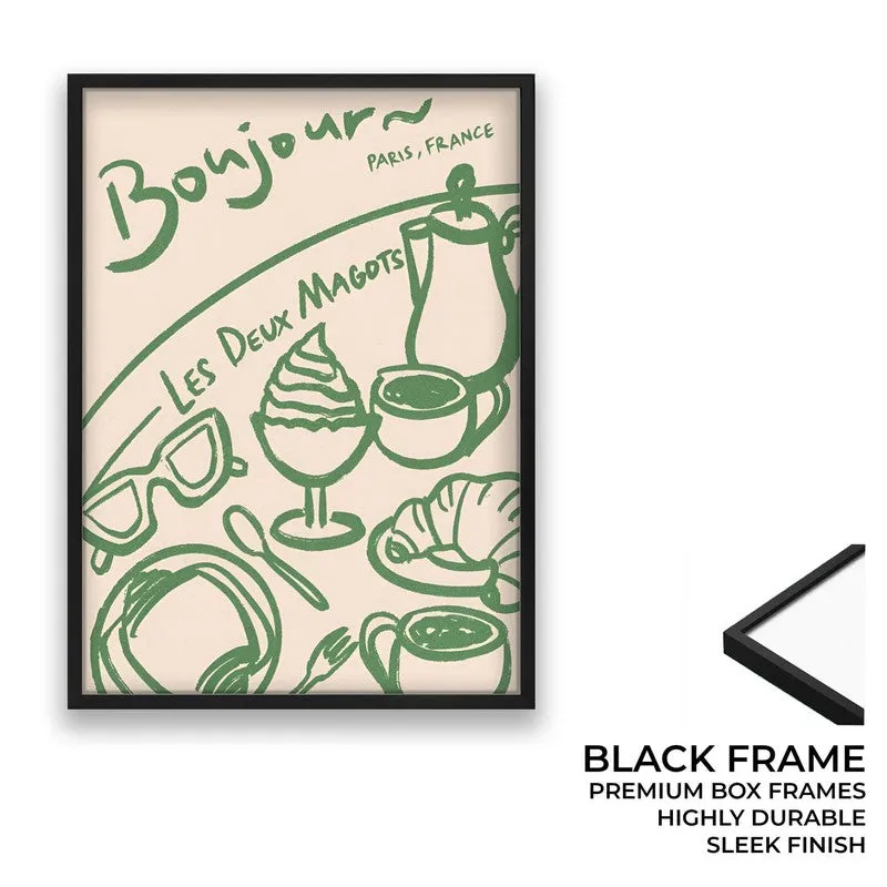 AbstraGreen Archival Canvas Wall Art - Black media 8