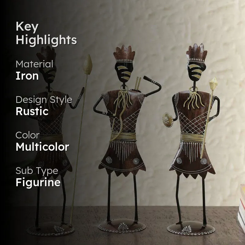 Tribesmen Showpiece - Set Of Three media 2