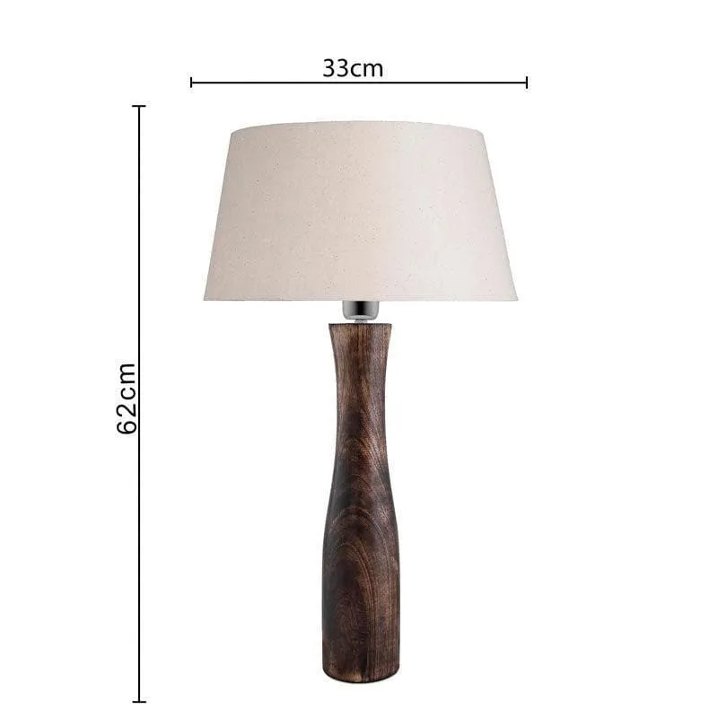 Harmony Glimpse Fabric Table Lamp With Drum Shade - Beige,Brown media 5
