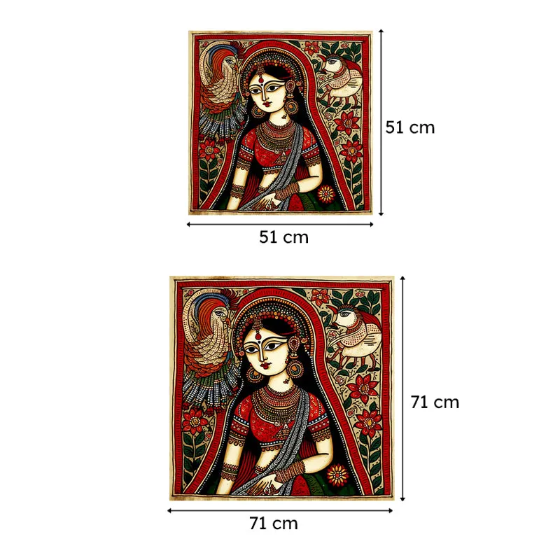 Ethnic Beauty Wall Painting media 7
