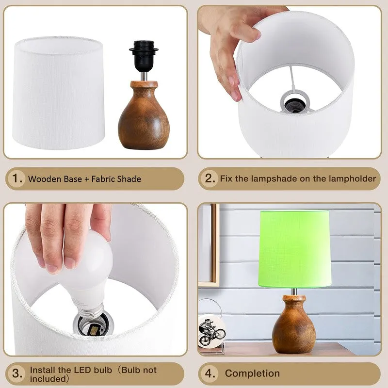 CleanGlow Wooden Table Lamp media 6