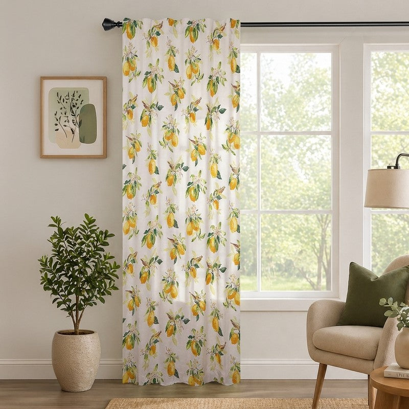 Petal Bloom Cotton Curtain