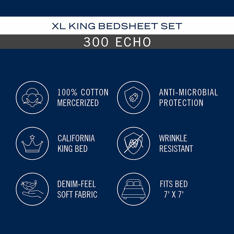 Nautica Cove Accent Solid Cotton Bedsheet (Off White) - 300 TC media 7