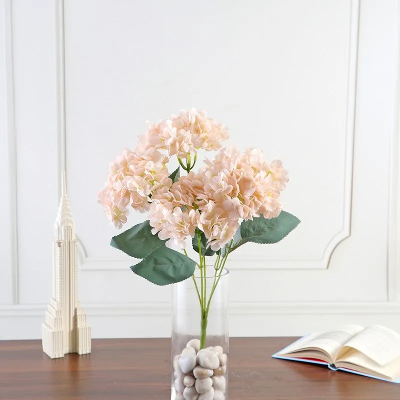 Blushira Hydrangea Artificial Flower - Peach media 3